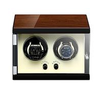 NHYHEHMR Watch Winder For 1 2 4 Automatic Watches Support Single Watch And Double Watch Spinner With Quiet Motor Gift For Men Women (Color : B, Size : 2+0)