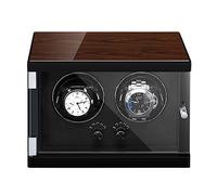 NHYHEHMR Watch Winder For 1 2 4 Automatic Watches Support Single Watch And Double Watch Spinner With Quiet Motor Gift For Men Women (Color : B, Size : 2+0)