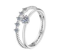 NHYHEHMR Wedding Bands for Women,Ring Set Moissanite 0.1ct Womens Rings