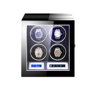NHYHEHMR Winder Winder Automatic Winding Box for 2/3/4/6/9/12 Watches Luxury Mechanical Storage Case with Japanese Motor Remote Control LED Lights LCD Touch Screen(12+0) Atmosphere