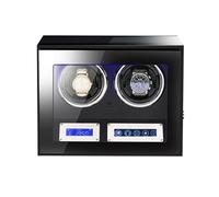 NHYHEHMR Winder Winder Automatic Winding Box for 2/3/4/6/9/12 Watches Luxury Mechanical Storage Case with Japanese Motor Remote Control LED Lights LCD Touch Screen(12+0) Atmosphere