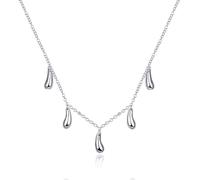 NHYHEHMR Woman'S Luxury Fine Jewelry Pendant Necklace Woman'S Five Drops Fashion Charm Necklace