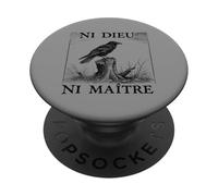 Ni Dieu Ni Maître Anti-Autoritaire Bird No God Masters PopSockets PopGrip Adhésif