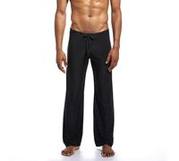 Ni_ka Pantalon Yoga Homme Taille Elastique LéGer Airness Pantalons Droit Ample Et Confortable Mens Pants Jogging Trenning Sweatpants Noir Gris Taille S à XL