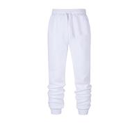 Ni_ka Pantalons De Sport Homme Confortable Jogger Slim Pantalon Taille Elastique Loisirs Jogging Fitness RandonnéE Harem Pants Blanc L