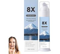 Niacinamide Foam Whitening Toothpaste with Bamboo Charcoal, 8x Niacinamide dentifrice blanchissant, Helps Remove Surface Stains, Brighter Looking Smile, Fresh Breath, Daily Oral Care,Mint Flavor，1PC