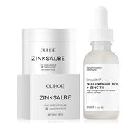 Niacinamide Serum, Creme Acne Visage, Niacinamide 10 % + Zinc 1 %, Anti Bouton, Apaise et Hydrate les Peaux à Tendance Acnéique, pour le Visage et Les Fesses, Le Dos et Les Cuisses