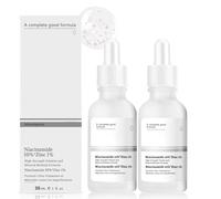 Niacinamide Serum, Niacinamide 10% + Zinc 1%, Serum Anti Tache Visage, Réduit Les Impuretés de la Peau, Réduit Pores Dilatés Visage, Réduit le Teint Terne pour Tous Types De Peau, 2pcs