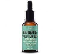 NIACINAMIDE SOLUTION 30% - Qualité cosmétique - Matière première cosmétique prête à l'emploi - Concentré de niacinamide à base d'eau pour la formulation cosmétique DIY - 30 ml