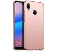 NiaCoCo Compatible avec Coque Huawei P20 Lite/Nova 3 Anti-Chute PC Dur Silicone Antichoc Ultra Mince Anti-Rayures Protecteur Étui pour Téléphone pour Huawei P20 Lite/Nova 3 Cas-Or Rose