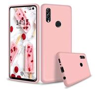 NiaCoCo Coque Huawei P Smart 2019/Honor 10 Lite Ultra Mince Antichoc Silicone Souple Microfibre Caoutchouc Rayures Rose