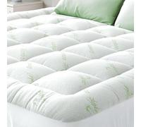 Niagara Bamboo Mattress Topper 140 x 190 cm, Breathable, Cooling on Double Mattress 140x190 with Deep Pockets for Mattress 20-50 cm