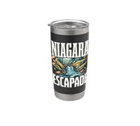 Niagara Escapade Souvenir Cascade Nature Adventure Group Gobelet isotherme en acier inoxydable double paroi