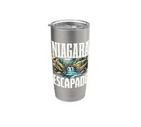 Niagara Escapade Souvenir Cascade Nature Adventure Group Gobelet isotherme en acier inoxydable double paroi