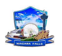 Niagara Falls Aimant de réfrigérateur en bois 3D monuments de voyage souvenir de collection fait à la main -1334