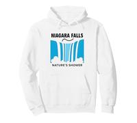 Niagara Falls : Aventure en Cascade de la Douche de la Nature Sweat à Capuche, Unisexe pour Adultes, Blanc, S