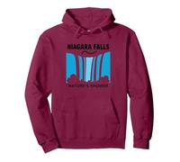 Niagara Falls : Aventure en Cascade de la Douche de la Nature Sweat à Capuche, Unisexe pour Adultes, Marron, L