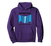 Niagara Falls : Aventure en Cascade de la Douche de la Nature Sweat à Capuche, Unisexe pour Adultes, Violet, XL