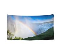 Niagara Falls - Bannière imprimée pour festival - Polyester simple face avec œillets métalliques pour événements en plein air, marchés de Noël et fêtes