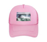 Niagara Falls Casquette de baseball en maille pour homme et femme, chapeau de golf respirant à séchage rapide classique, Rose, XL