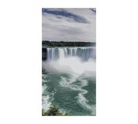 Niagara Falls Housse de porte printemps été à suspendre Drapeau Panneau de porche Extérieur Vacances Décoration de cour pour porte d'entrée et porche
