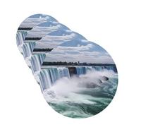 Niagara Falls Lot de 4 cartes de désodorisants de voiture personnalisés pour homme et femme - Tablettes d'aromathérapie à suspendre - Cartes parfumées pour armoire et salle de bain