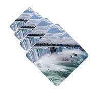 Niagara Falls Lot de 4 cartes de désodorisants de voiture personnalisés pour homme et femme - Tablettes d'aromathérapie à suspendre - Cartes parfumées pour armoire et salle de bain