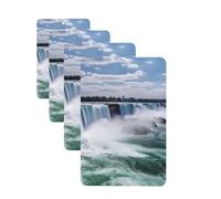 Niagara Falls Lot de 4 cartes de désodorisants de voiture personnalisés pour homme et femme - Tablettes d'aromathérapie à suspendre - Cartes parfumées pour armoire et salle de bain