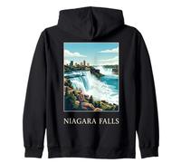 Niagara Falls New York Canada Cascade Vintage Voyage Sweat à Capuche