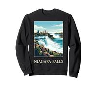 Niagara Falls New York Canada Cascade Vintage Voyage Sweatshirt