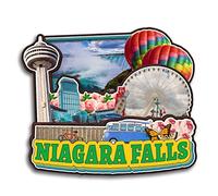 Niagara Falls Ontario Canada Aimant de réfrigérateur Collection en bois 3D fait à la main Souvenirs de voyage Ville Aimant de réfrigérateur Décoration de la maison Cadeau -1432
