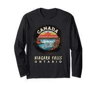 Niagara Falls, Ontario, Toronto et le drapeau canadien Manche Longue