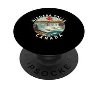 Niagara Falls, Ontario, Toronto et le drapeau canadien PopSockets PopGrip Adhésif