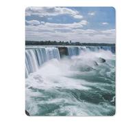 Niagara Falls Petit tapis de souris avec base en caoutchouc antidérapant pour jeux vidéo, texture personnalisée, 18 x 22 cm pour ordinateur, ordinateur portable, bureau à domicile