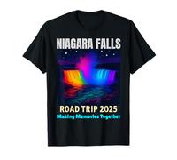 Niagara Falls Road Trip 2025 Rainbow Lights Tee T-Shirt