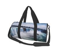 Niagara Falls Sac de sport léger en toile pour homme et femme Noir Taille unique, Noir , Taille unique