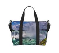 Niagara Falls Sac de voyage à bandoulière simple Sac à main Sac de sport et de fitness Sac de voyage, Noir , Taille unique