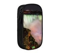 Niagara Falls Trousse à crayons pratique multi-compartiments pour bureau, voyage, école, art quotidien, Noir , Taille unique, Poche de rangement