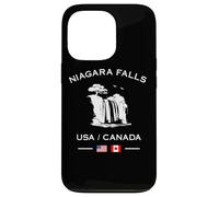 Niagara Falls USA Canada Flag Cascade Voyage Coque pour iPhone 13 Pro