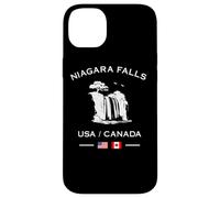 Niagara Falls USA Canada Flag Cascade Voyage Coque pour iPhone 14 Plus