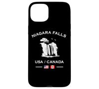 Niagara Falls USA Canada Flag Cascade Voyage Coque pour iPhone 15 Plus
