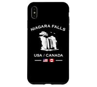 Niagara Falls USA Canada Flag Cascade Voyage Coque pour iPhone XS Max