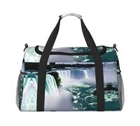 Niagara Sac de voyage d'automne avec fermetures éclair et poignées, grand sac de sport pliable pour vacances en famille, Noir , Taille unique