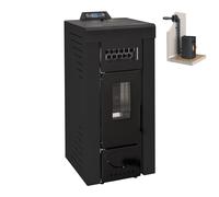 Niagara XL 12 kw Étanche - PACK POÊLE + CONDUIT VENTOUSE - noir