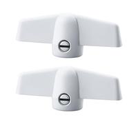 Niahm Lot de 2 manivelles de fenêtre en T pour cannelures de 11/32", écrous papillon en T pour opérateurs crantés