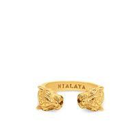 Nialaya - Bague Panther en Or - Femme - Accessoires - Jaune - Taille: 54 MM