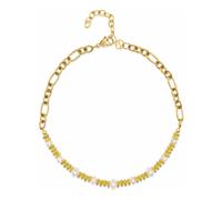 Nialaya, Femme, Accessoires, Jaune, Taille: 3Xs/2Xs Chain Choker with Pearls