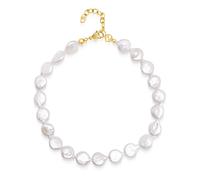 Nialaya, Femme, Accessoires, Jaune, Taille: 3Xs/2Xs Como Flat Pearl Choker