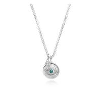 Nialaya, Homme, Accessoires, Gris, Taille: 2XL Men's Silver Evil Eye and Hamsa Hand Necklace