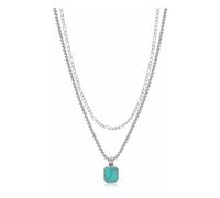 Nialaya, Homme, Accessoires, Gris, Taille: ONE Size The Point Dume Necklace Layer